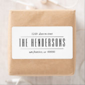 Étiquette Nom de famille du script moderne Bold (En situation)