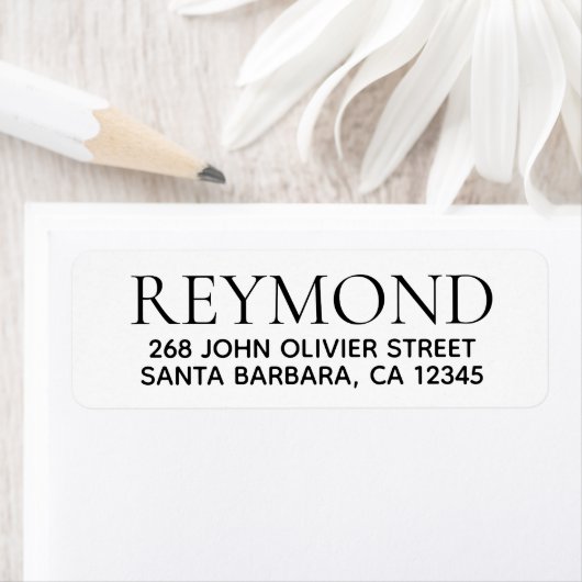 Étiquette Nom de famille / nom de famille / entreprise (En situation)