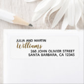 Étiquette Nom de famille . nos noms avec adresse de domicile (En situation)