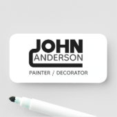 Étiquette Nom de John (En situation)