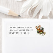 Étiquette Nom de l'aiguille de souris mûre Adresse de retour (En situation)