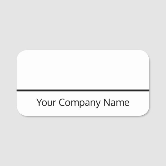 Étiquette Nom de l'effacement sec pour l'employé o (Devant)