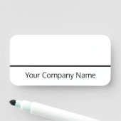 Étiquette Nom de l'effacement sec pour l'employé o (En situation)