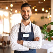 Étiquette Nom de l'employé du restaurant