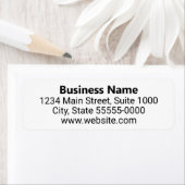 Étiquette Nom de l'entreprise Adresse de retour Site Web Mod (En situation)