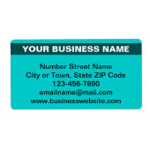 Étiquette Nom de l'entreprise en surbrillance sur l'expéditi (Devant)