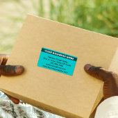 Étiquette Nom de l'entreprise en surbrillance sur l'expéditi