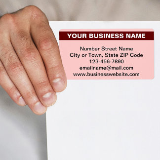 Étiquette Nom de l'entreprise en surbrillance sur un fond d'