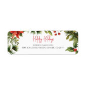 Étiquette Nom de l'entreprise Mistletoe Christmas Adresse de (Devant)