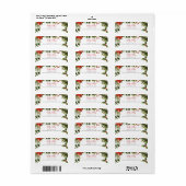 Étiquette Nom de l'entreprise Mistletoe Christmas Adresse de (Feuille entière)