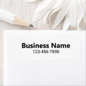 Étiquette Nom de l'entreprise Numéro de téléphone Modèle noi (En situation)