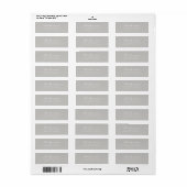 Étiquette Nom de script de famille personnalisé | Adresse de (Feuille entière)