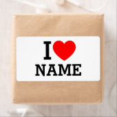 Étiquette Nom du coeur (En situation)