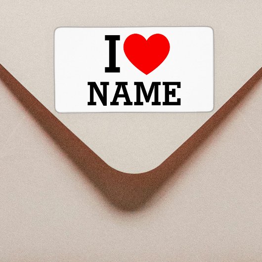 Étiquette Nom du coeur