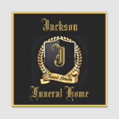 Étiquette Nom du directeur funéraire (Devant)