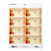 Étiquette Nom du Étiquette papier du rassemblement (Feuille entière)