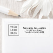 Étiquette Nom du logo d'entreprise moderne Adresse do-it-you (En situation)