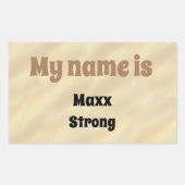 Étiquette Nom du poney du coucher du soleil (Devant)