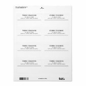 Étiquette Nom en gras Entreprise moderne (Feuille entière)