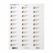 Étiquette Nom et adresse de chien Yorkshire Terrier mignon (Feuille entière)