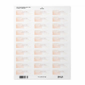 Étiquette Nom manuscrit Elegant Modern Return Adresse (Feuille entière)