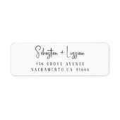 Étiquette Nom personnalisé Classique (Devant)