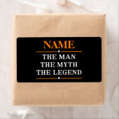 Étiquette Nom Personnalisé L'Homme Le Mythe La Légende (En situation)