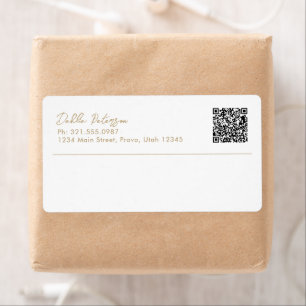 Étiquette Nom simple élégant Moderne