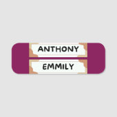 Étiquette nominative Anthony Emily Classic (Devant)