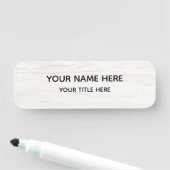 Étiquette nominative avec pin de sécurité magnétiq (En situation)