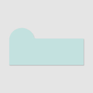 Étiquette nominative classique Aqua Blue 3" x 1,5"