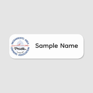 Étiquette nominative en plastique blanc SAMOA