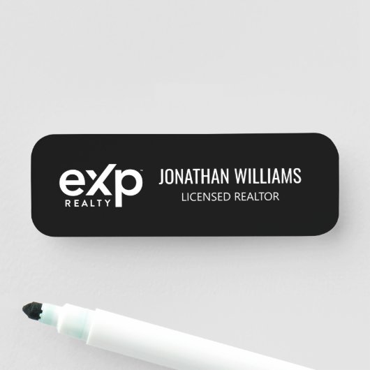 Étiquette nominative EXP Realty (En situation)