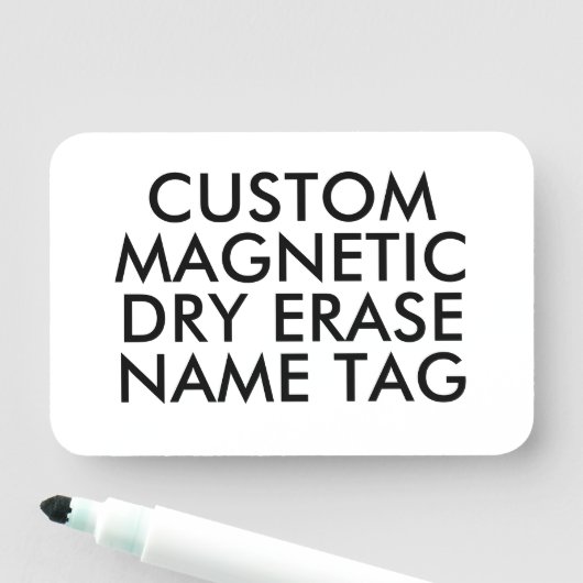 Étiquette nominative magnétique effaçable à sec pe (En situation)
