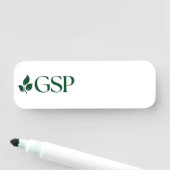Étiquette nominative magnétique GSP à effacement s (En situation)