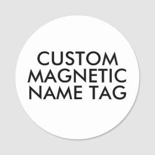 Étiquette nominative magnétique personnalisée rond
