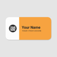 Étiquette nominative personnalisée grande avec log