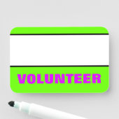 Étiquette nommée de "VOLONTAIRE" (En situation)