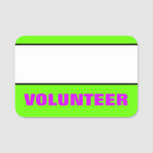 Étiquette nommée de "VOLONTAIRE" (Devant)