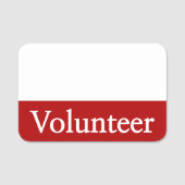 Étiquette nommée "volontaire" traditionnelle (Devant)