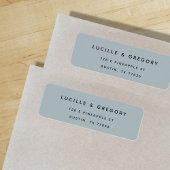 Étiquette Noms de famille minimalistes sur ardoise moderne A