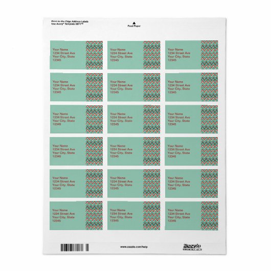 Étiquette non défini (Feuille entière)