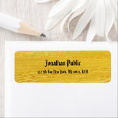 Étiquette Nostalgique classique américain Texte Glamor Gold  (En situation)