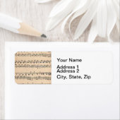 Étiquette Notes de partition vintage (En situation)