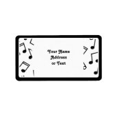 Étiquette Notes musicales (Devant)