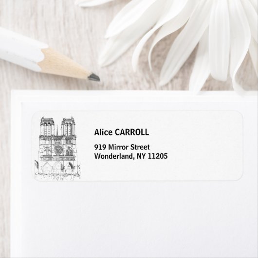 Étiquette Notre-Dame de Paris (En situation)