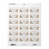 Étiquette Notre petit Cowboy Wild West Adresse de Baby showe (Feuille entière)