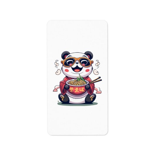 Étiquette Nouilles de Panda (Devant)