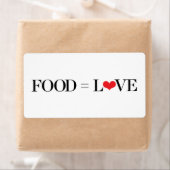 Étiquette Nourriture = Amour (En situation)