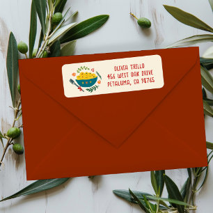 Étiquette Nourriture italienne C'est l'amour Adresse de mari